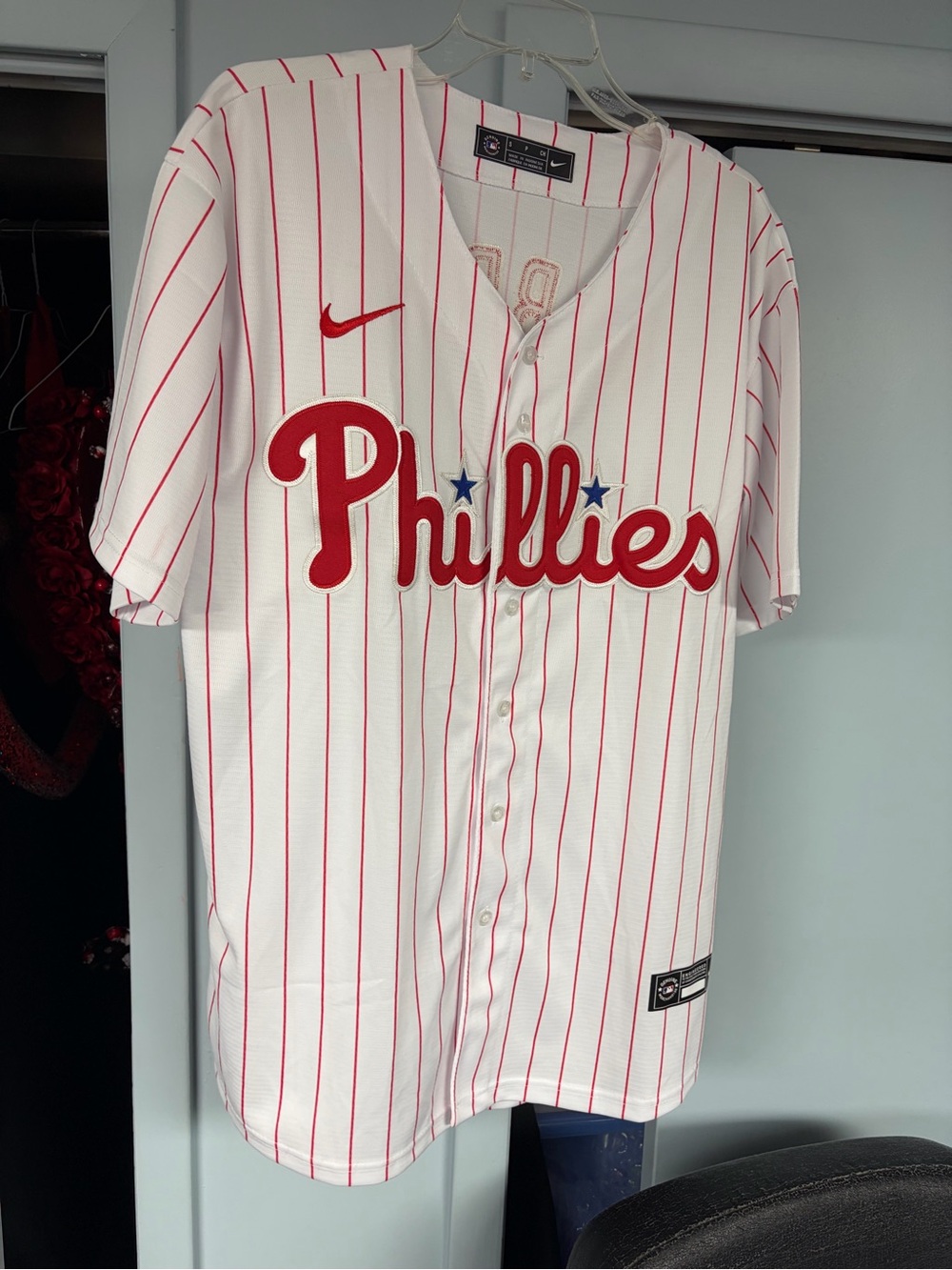 Philadelphia Phillies Bryce Harper nike MLB official home baseball jersey Small - Picture 2 of 12